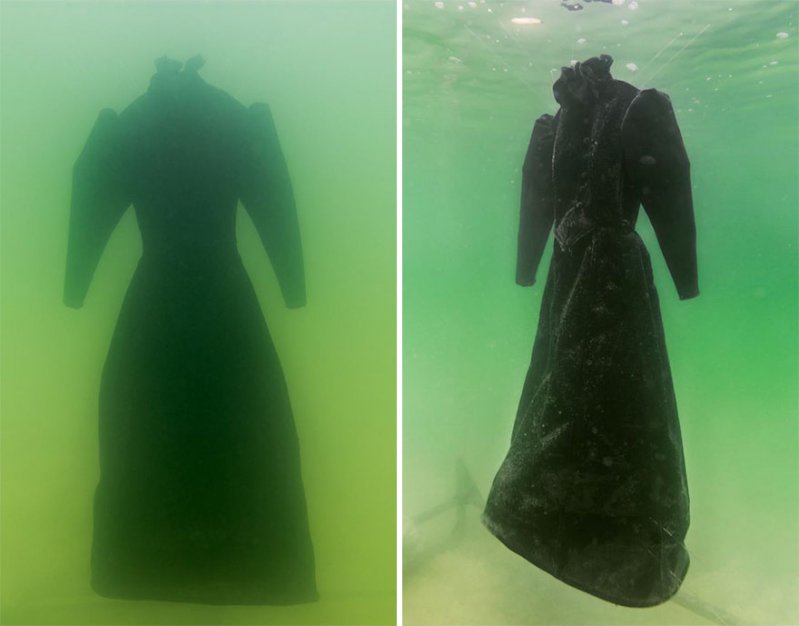 ¿Qué pasa cuando dejas un vestido por dos años en el fondo del Mar Muerto? 