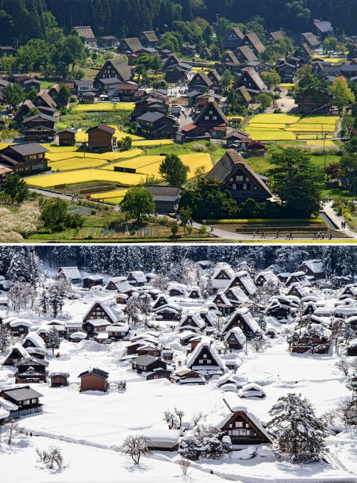 15 Fotos de antes y después de las preciosas transformaciones invernales 