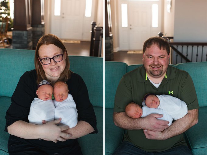 Estos padres hicieron una emotiva sesión de fotos con sus gemelos recién nacidos a quienes no les quedaba mucho tiempo 