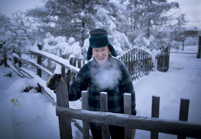 Este fotógrafo visitó el pueblo más frío del mundo, donde la temperatura puede llegar a -71,2ºC 