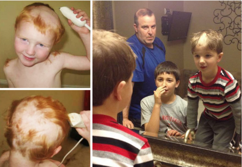 Niños que decidieron cortarse ellos mismos el pelo y luego lo lamentaron 