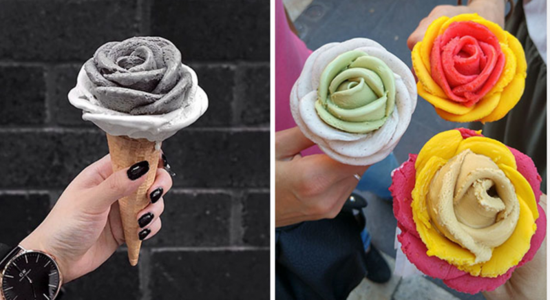 La última tendencia son las flores de helado, ¡mejores que las flores de verdad! 