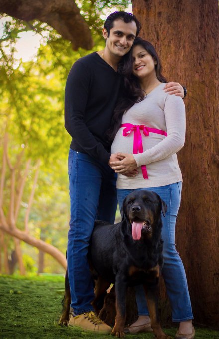 Les dijeron a esta pareja embarazada que se deshicieran de sus perros, y esto es lo que hicieron en respuesta 