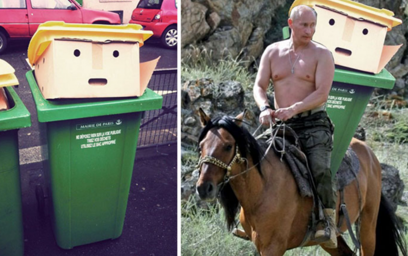 Este cubo de basura que parece Donald Trump inspira la MAYOR batalla de Photoshop 