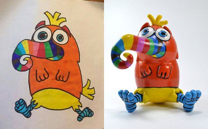 Esta Empresa Convierte Los Dibujos De Los Niños En Figuras Alucinantes 