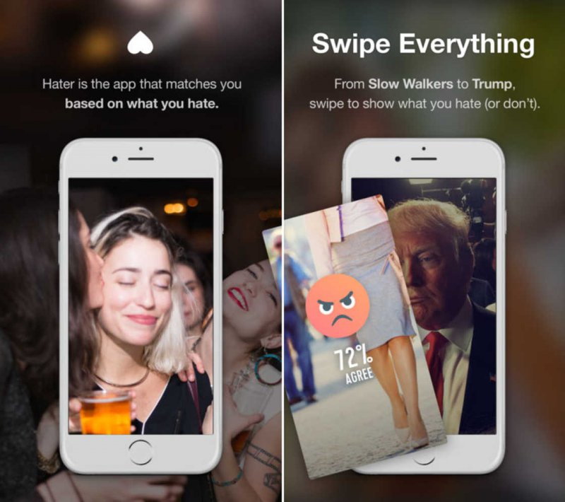 Hater: una app para conocer gente que odia lo mismo que tú 
