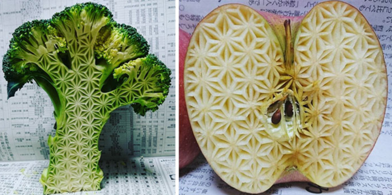 Increíbles alimentos tallados, por el artista japonés Gaku 