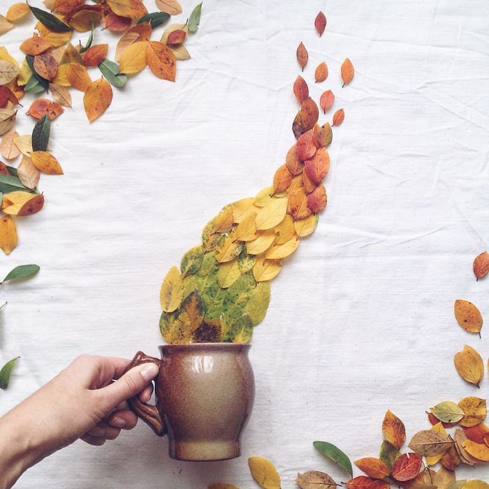 Poéticas escenas de tazas de té rebosando preciosas flores 