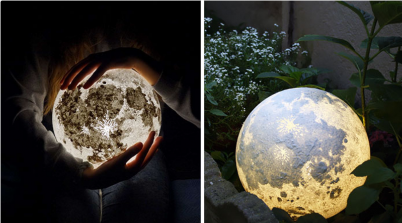 Estas lámparas lunares y planetarias harán que tu cuarto parezca de otro mundo 