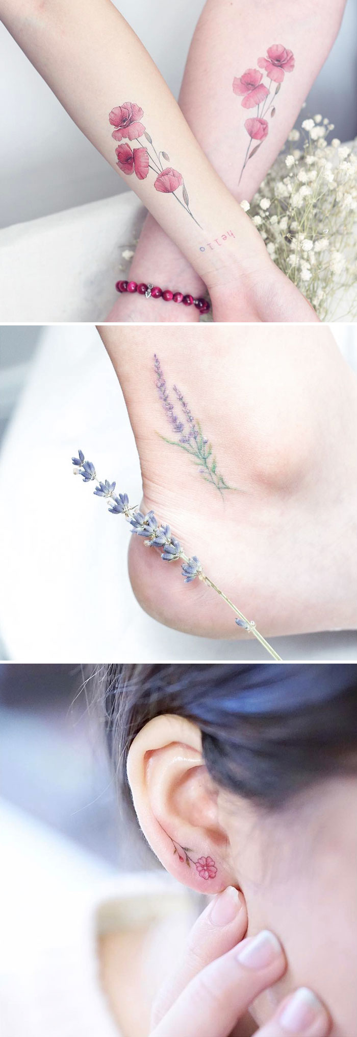 10 Tatuadores que saben cómo inmortalizar la delicada belleza de las flores 