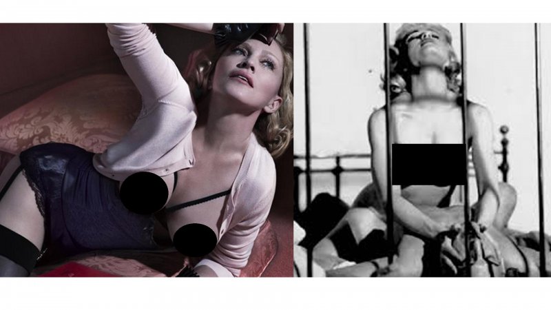 Las fotos de Madonna desnuda, antes y después de crecer 