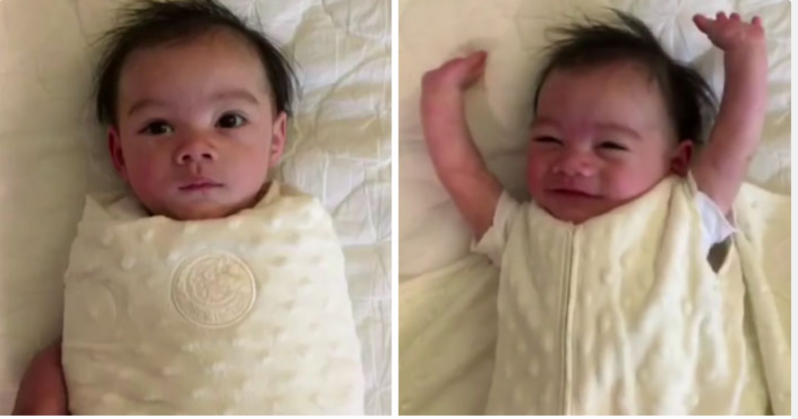 La adorable rutina matutina de este bebé se está volviendo viral 